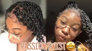 STEP BY STEP PASSION TWIST TUTORIAL| Winter Protective Style| Type 4 Hair