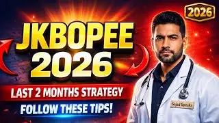 JKBOPE Last 2 Months Study Plan || Important Tips And Points Must Watch Video