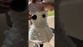 Frosty the Snowman Balloon Dress #frostythesnowwoman #frostythesnowman #balloondress #christmasdress