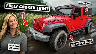 Washing a Dirty Jeep while Answering Your Questions