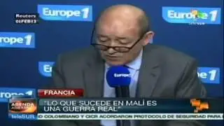 There is a real war in Mali: French Defense Minister