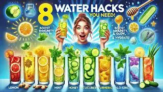 Healthy Water Hacks ! Supercharge Your Water with 8 Water Infusions !  #WaterInfusions #DetoxWater