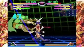 MARVEL vs. CAPCOM 2 Marrow 3 supers in 1 combo