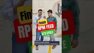 RPM FEED CALCULATION FOR FINE FINISING #cncmanufacturing #chess