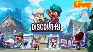 LIVE: Building An Empire in Discounty on PS5! | New Cozy Sim RPG