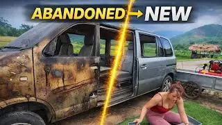 Girl Rescues an Abandoned Old Car | Full Restoration