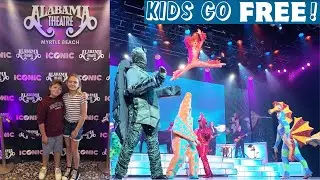 Kids Go FREE to ICONIC Show at The Alabama Theatre in North Myrtle Beach