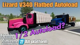 Lizard V340 Flatbed AutoLoad / FS22 mod for all platforms