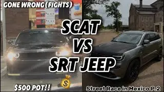 Scat Pack Vs SRT Jeep Street Race (Gone Wrong)