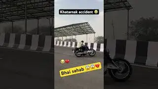 BULLET crash 💔😭 Bullet|| Trend || Accident|| Crash || Modify Bullet 😱💥 @priyanshu_pvtttt
