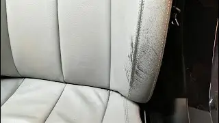 Mercedes SLK & Lederherstel van bestuurderstoel