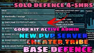 ARK MOBILE || PVP BASE DEFENCE CHEATER TRIBE SOLO DEFENCE #5