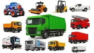 Vehicles Name | Truck Names for Kids | Learn Big Vehicles Name,Trucks with Pictures