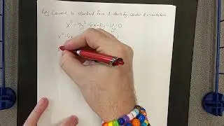 Converting non-standard form to standard forms of a hyperbola
