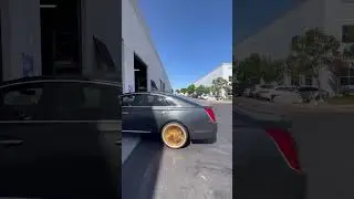 2019 Cadillac XTS on 20x8 FWD @la_wire_wheels Full Gold Plated Assembled in the USA 🇺🇸 w/ 245-40-20