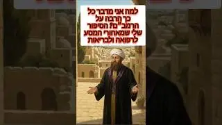 &ldquo;למה אני מדבר כל כך הרבה על הרמב״ם? הסיפור שלי שמאחורי המסע לרפואה ולבריאות
