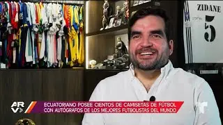 Mi entrevista en Telemundo: la historia detrás de “La Bóveda”, mi colección de fútbol ⚽️