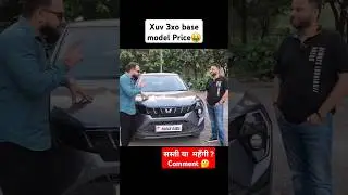 xuv 3xo base model price trending now 🤔🤑 #shorts #trending #automobile