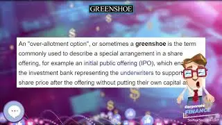 Greenshoe 💲 CORPORATE FINANCE 💲