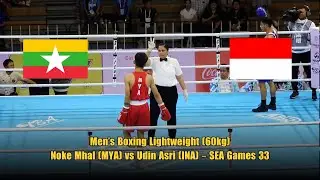 Men&rsquo;s Boxing Lightweight (60kg): Noke Mhal (MYA) vs Udin Asri (INA) &ndash; SEA Games 33
