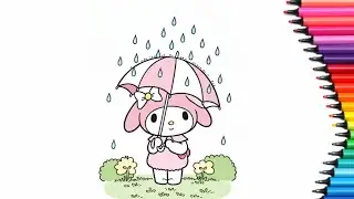 🎨 Coloring Melody Bunny 🎀 | Coloring Videos  #melodybunny #coloring #coloringtime 