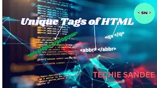 unique tags of HTML