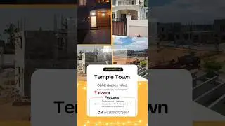 temple town villa in hosur | #luxuryhomes 3bhk duplex house for sale in #hosur #templetown9652075664