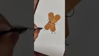 Cute bandage art #cute #couple #bandage 🩹 #heal #art #ytshorts #ytviral