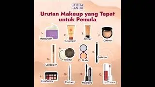 URUTAN MAKEUP UNTUK PEMULA #shorts