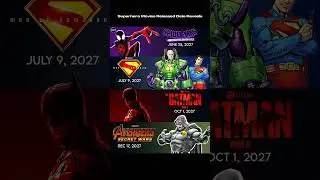Marvel & DC Movie Release Dates for 2026-2027 🗓️