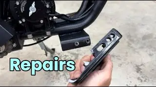 Fixing Nova 3 After Crash | Foot Pegs, Triple Clamp & Throttle Swap 🚴&zwj;♂️💥