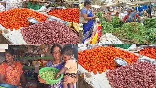 🟢Village market tamil //Vlog#02//எங்க ஊர் கிராமத்து சந்தை //Sri Cooking Channel