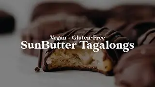 SunButter Tagalongs // vegan, gluten-free, paleo