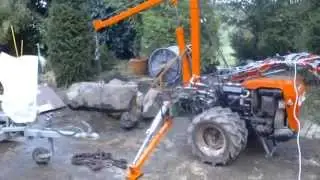 Einachser Eigenbau Kran