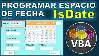 ISDATE CONTROL DE FECHA EN  FORMULARIO DE EXCEL @JANSCONSULTING