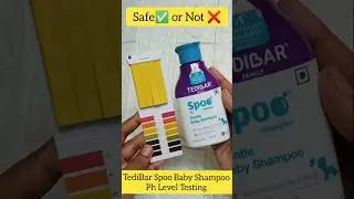 Tedibar baby shampoo #phtest #ashortaday #shorts #youtubeshorts #shampoo #ytshorts #tedibar #newborn