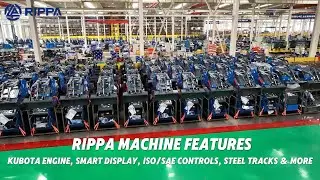   RIPPA Machine Features | Kubota Engine, Smart Display, ISO/SAE Controls, Steel Tracks & More#rippa