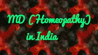 MD HOMEOPATHY IN INDIA