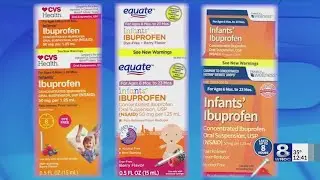 Voluntary nationwide recall issued for infant ibuprofen sold at Walmart, CVS, Family Dollar