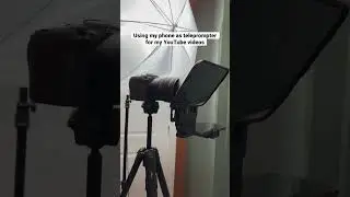 Been using my Pixel 7 Pro as a teleprompter. Should I make a video about this setup? #pixel7pro