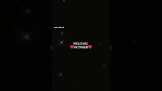 Welcome October ❤️ Status #october #welcome #shorts #ytshorts