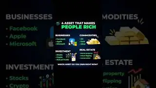 4 Assets That Makes People Rich 🤑💰 #assets #ideas #howtogetrich #learningskills #money #richmindset