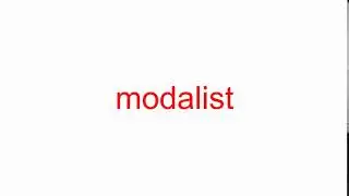 modalist