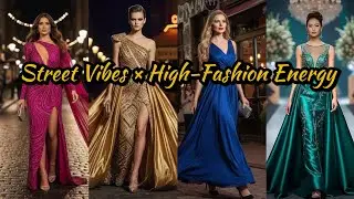 ✨A High-Fashion Journey Through Streets, Glam & Pure Attitude 🌸 #runwayfashion #PartyDressLook #OOTD