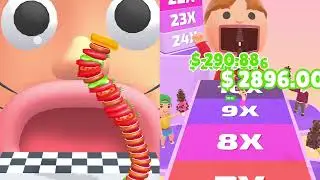 Sandwich Runner Vs Popsicle Stack - Gameplay Walkthrough Android IOS- All Level Max Tiktok🌻🧿🌺🌈