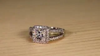 Split Princess with Eco Diamond&reg; Accent Stones