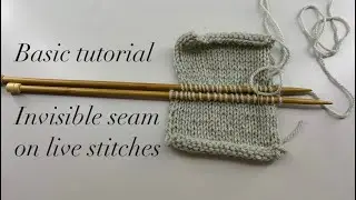 How to connect knitting | How to join live stitches. Kitchener stitch. Grafting the knitted pieces