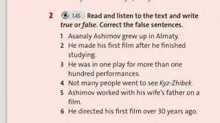 English plus 6. Unit 4. My country. Kazakh films. Ex2,p52