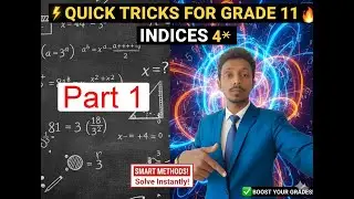 ⚡Quick Tricks for Grade 11 Indices 1 🧮🔥