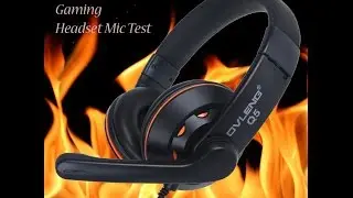 Ovleng Q5 Gaming Headset Mic Test